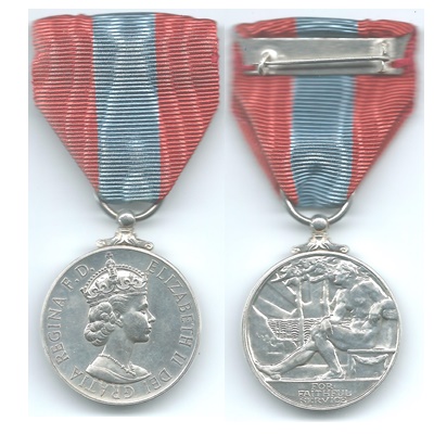Imperial Service Medal ERII DEI:GRATIA - A W C HODGES